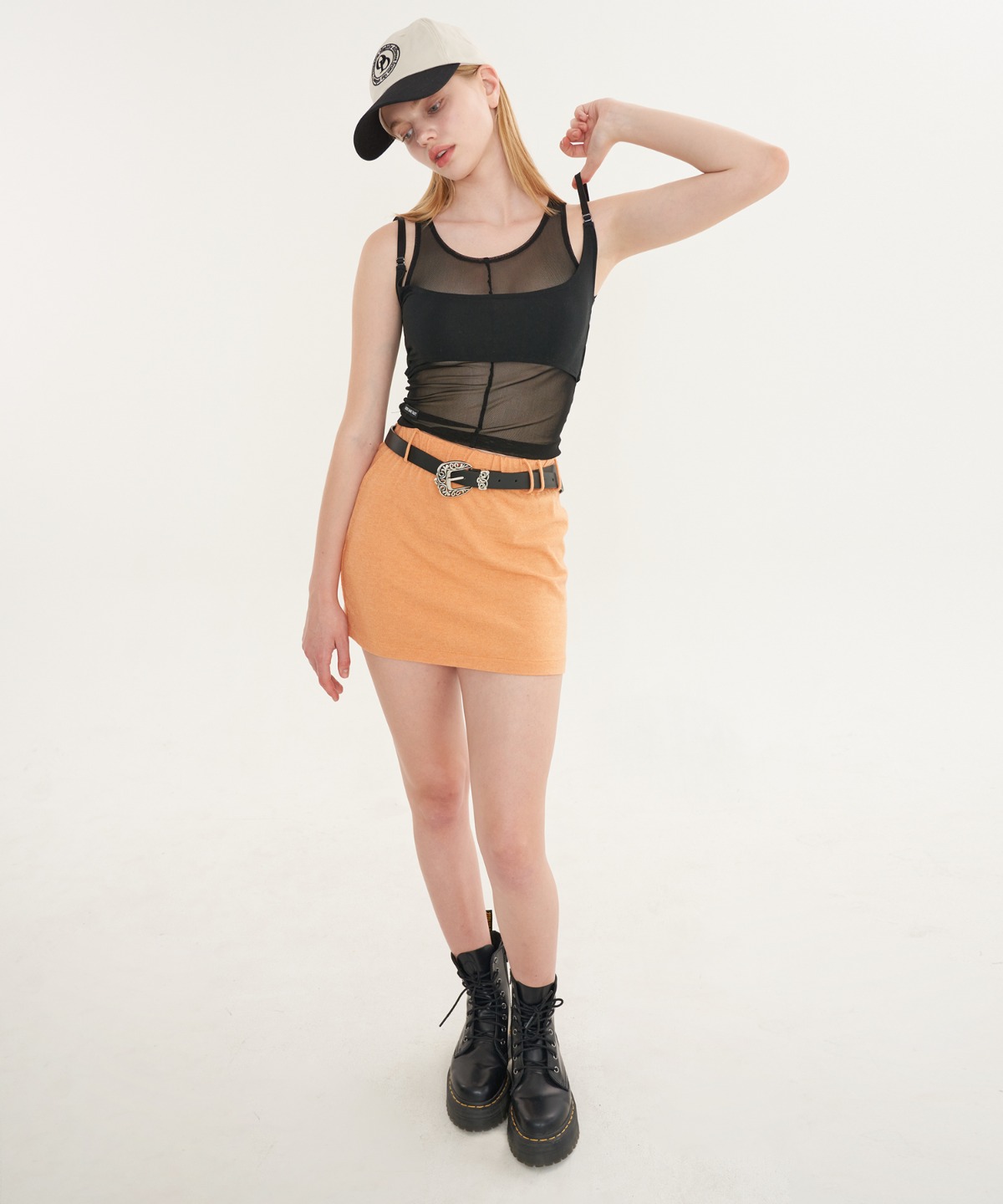 Popping Basic skirt_Orange