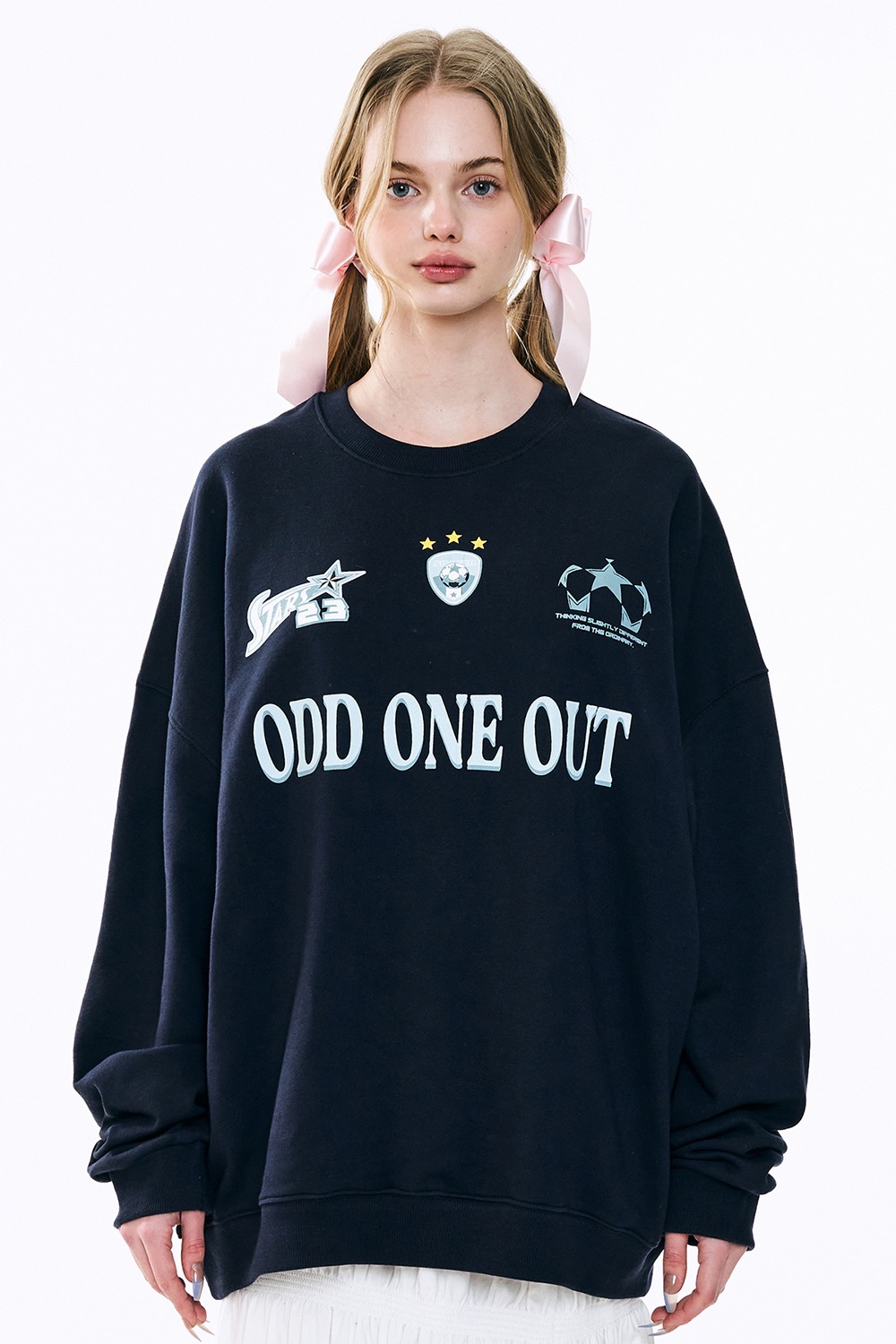 Oddoneout star logo sweatshirts_Navy