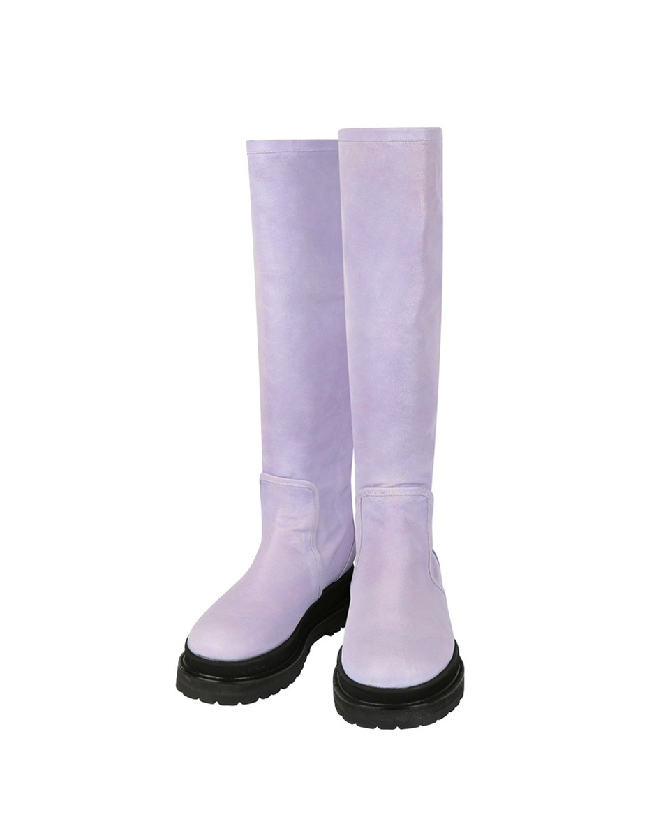 (주문제작상품) Color long boots_Lavender