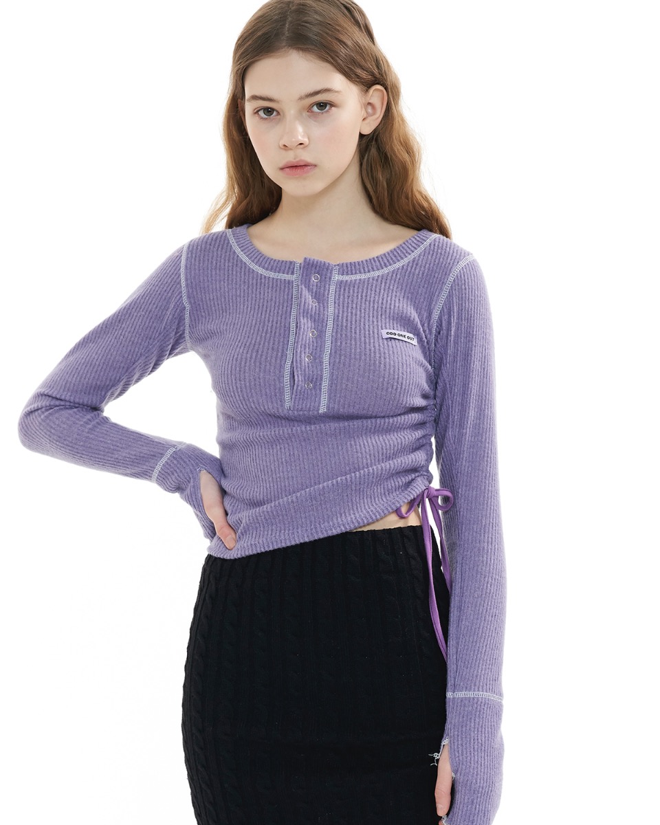 Colored sewing string top_purple