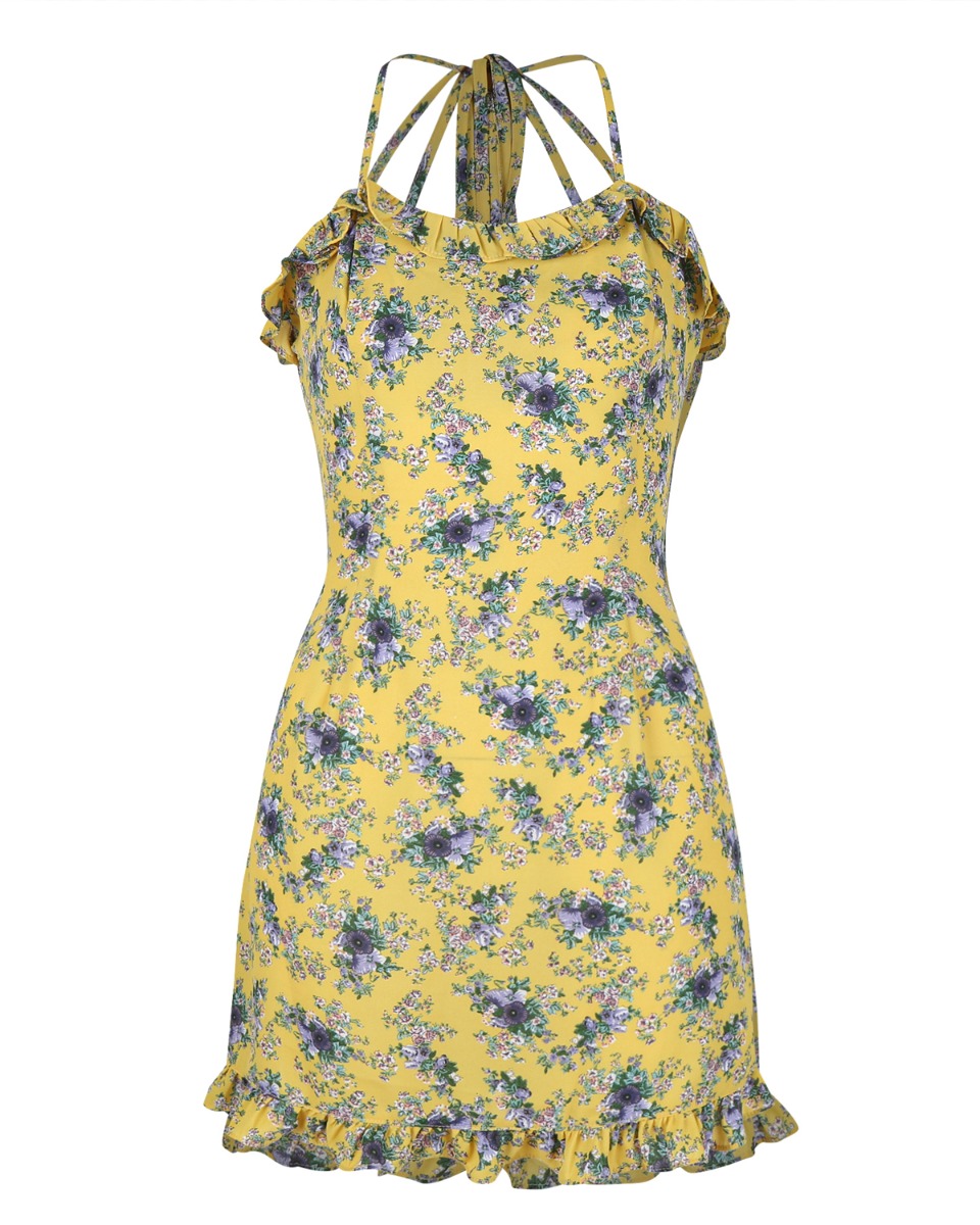 [TIME SALE] FLOWER ONE PIECE_YELLOW